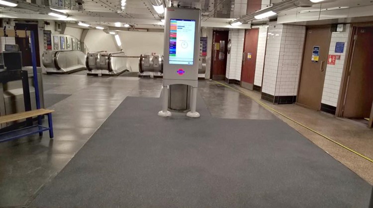 Resbuild MMA Smoothscreed FR has been successfully installed in Chancery Lane Underground Station in Holborn, Central London